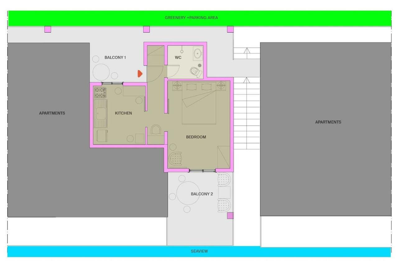 Mini Studio Apt. Apartment Епаноми Екстериор снимка